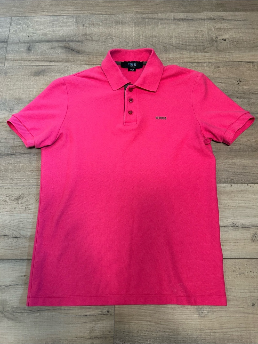 Versus By Versace Men’s Bright Pink Polo Shirt